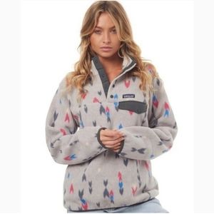Patagonia Synchilla Wishtails and Arrows Fleece Snap-T Pullover  SIZE XS